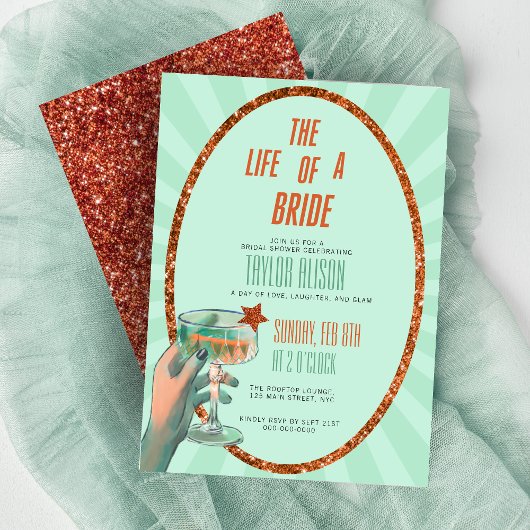 The Life of a Bride Invitation Kaart