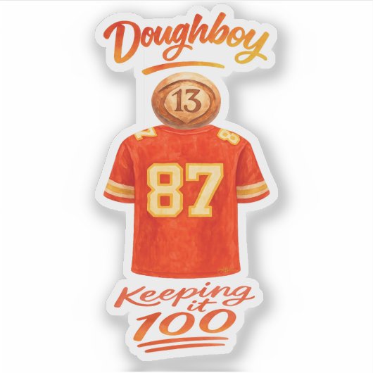 The Life of a Doughboy Keeping It 100 Sticker (Voorkant)