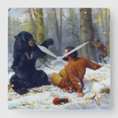 The Life of a Hunter A Tight Fix Arthur Tait 1856 Vierkante Klok (Voorkant)