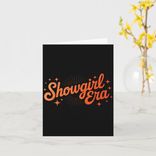 The Life Of A Show Girl Era Women Girls  Kaart (Gele Bloem)