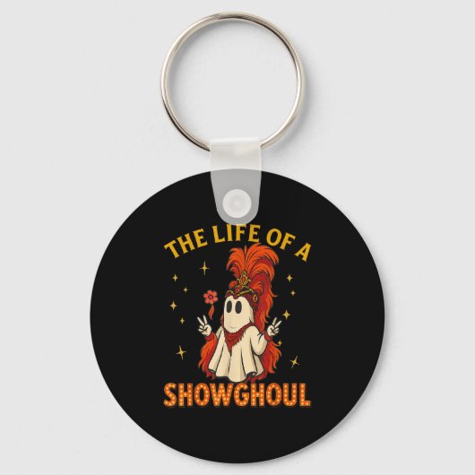 The Life Of A Showghoul Funny Halloween Ghost Girl Sleutelhanger (Voorkant)