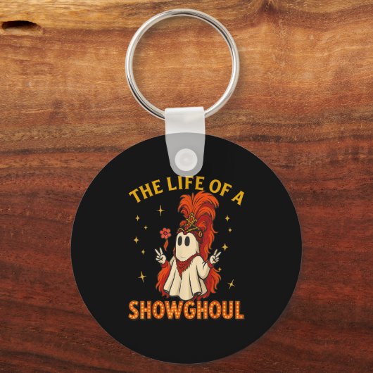 The Life Of A Showghoul Funny Halloween Ghost Girl Sleutelhanger (Voorkant)