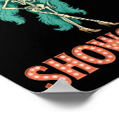 The Life Of A Showghoul Retro Halloween Show Skele Poster (Hoek)
