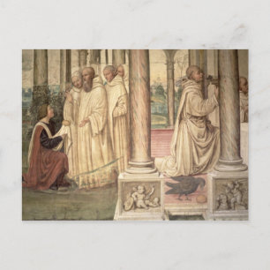 The Life of St. Benedict (fresco) (detail) 2 Briefkaart