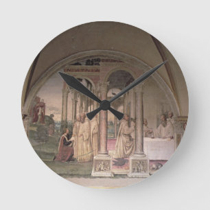 The Life of St. Benedict (fresco) (detail) 3 Ronde Klok