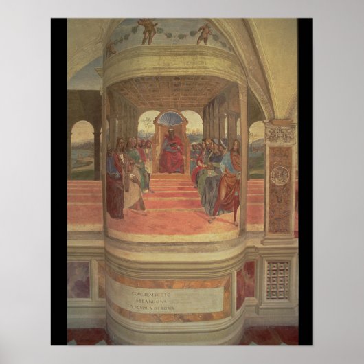 The Life of St. Benedict (fresco) (detail) Poster (Voorkant)