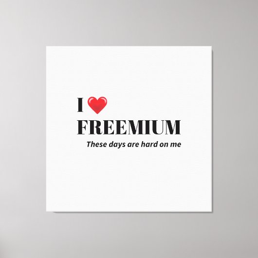 The "Life on a Budget" adulting is hard humour Canvas Afdruk (Voorkant)