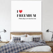 The "Life on a Budget" adulting is hard humour Canvas Afdruk (Insitu (Slaapkamer))