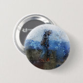 The Lift - Scooterrijder Ronde Button 5,7 Cm (Voorkant /achterkant)
