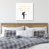 The light is you iPad Smart Cover Canvas Afdruk (Insitu (Slaapkamer))