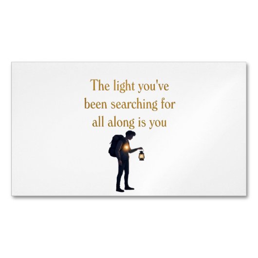 The light is you iPad Smart Cover Magnetisch Visitekaartje (Voorkant)