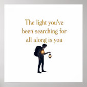 The light is you iPad Smart Cover Poster (Voorkant)