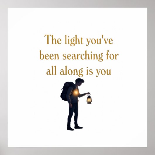 The light is you iPad Smart Cover Poster (Voorkant)