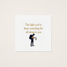 The light is you iPad Smart Cover Vierkante Visitekaartjes