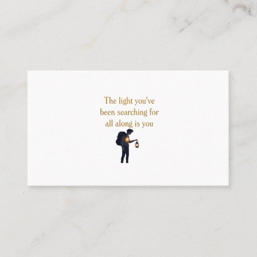 The light is you iPad Smart Cover Visitekaartje (Voorkant)