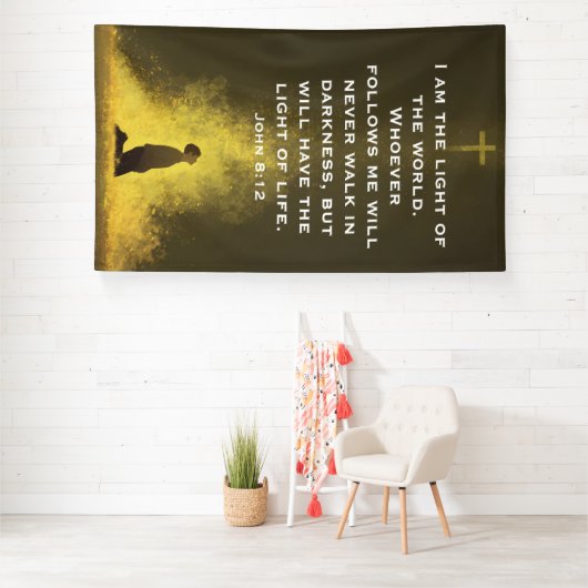 The Light of Life John 8:12 Spandoek (Insitu)