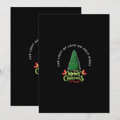 The Light of Love on Holy Night Feestdagenkaart (Voorkant / Achterkant)