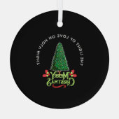 THE LIGHT OF LOVE ON HOLY NIGHT GLAS ORNAMENT (Achterkant)