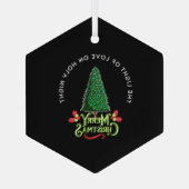 THE LIGHT OF LOVE ON HOLY NIGHT GLAS ORNAMENT (Achterkant)