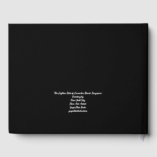 The Lighter Side of Lavender Street, Singapore Gastenboek (Achterkant)