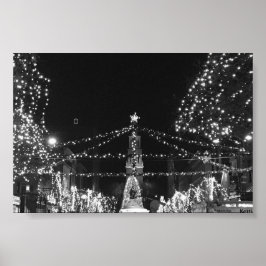 The Lighting of Church Street, Burlington Vermont Poster