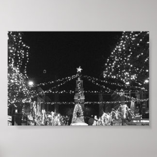 The Lighting of Church Street, Burlington Vermont Poster