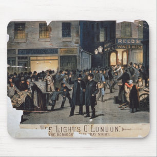 'The Lights O' London' (kleurenlitho) Muismat