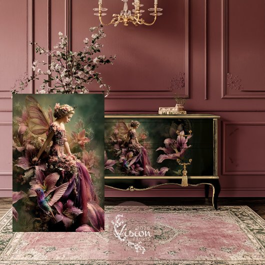 The Lily Fairy Tale Fantasy Portrait Floral Tissuepapier