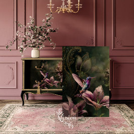 The Lily, Hummingbird Ethereal Floral Tissuepapier