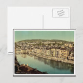 The Limmatquay, met Polytechnic, Zürich, Zwitserla Briefkaart (Voorkant / Achterkant)