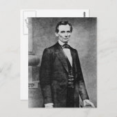 The Lincoln Cooper Union Portrait ~ 1860 Briefkaart (Voorkant / Achterkant)