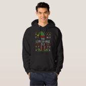 The Line Dance Elf Ugly kerstmatch Hoodie (Voorkant volledig)