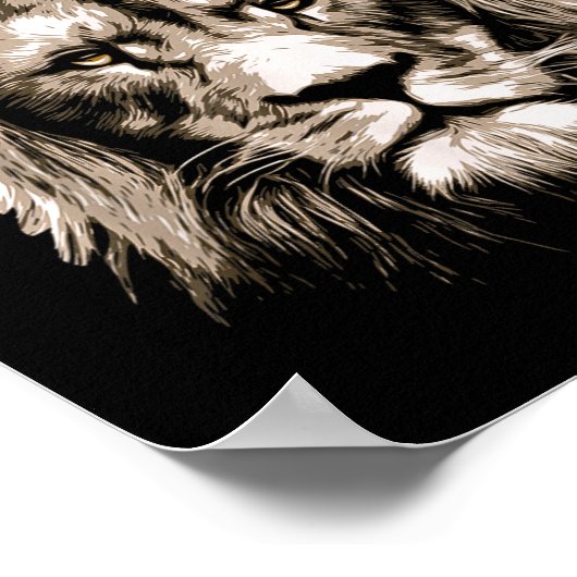 The Lion Doesn't Wait 18 Years Funny Poster (Hoek)