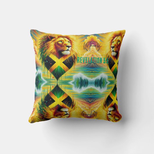 The lion of tribe of Judah  Kussen (Achterkant)