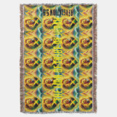 The lion of tribe of Judah T-Shirt Deken (Voorkant Verticaal)