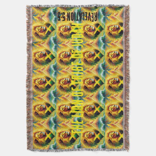 The lion of tribe of Judah T-Shirt Deken (Voorkant Verticaal)