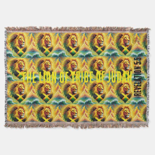 The lion of tribe of Judah T-Shirt Deken (Voorkant)