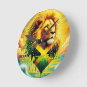 The lion of tribe of Judah T-Shirt Ronde Klok (Hoek)