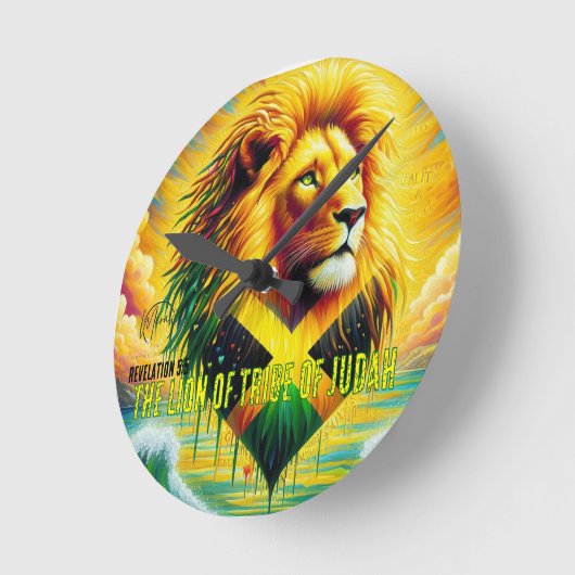 The lion of tribe of Judah T-Shirt Ronde Klok (Hoek)