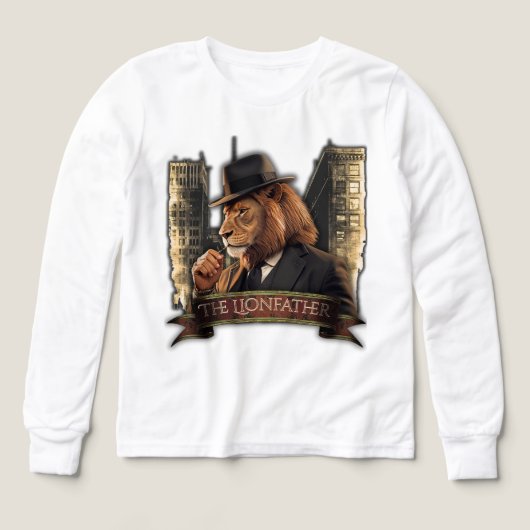 The Lionfather – Mafia Style Lion in Suit (Voorkant)