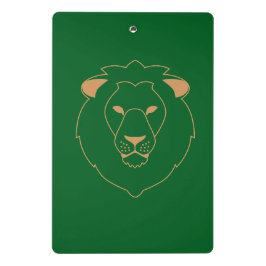 The Lion's Gaze: Golden Contour Mini Klembord