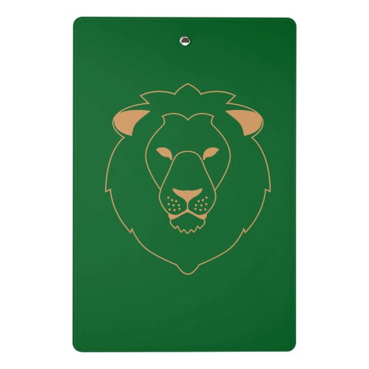 The Lion's Gaze: Golden Contour Mini Klembord (Achterkant)