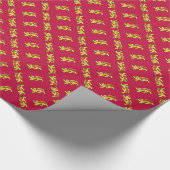 The Lions of England Cadeaupapier (Hoek)