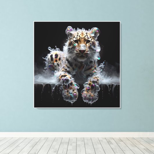 the liquid hunt canvas afdruk (Insitu (Houten vloer))