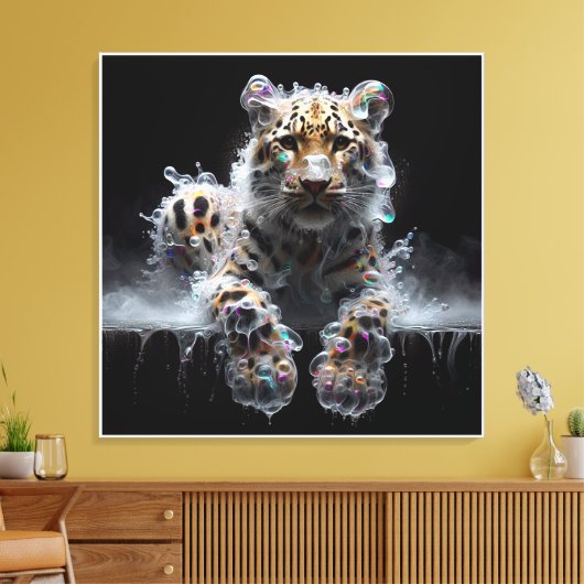 the liquid hunt canvas afdruk (Insitu (Woonkamer))