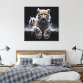 the liquid hunt canvas afdruk (Insitu (Slaapkamer))