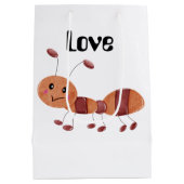 The Little Ant's Tiny Bag of Love. Medium Cadeauzakje (Achterkant)