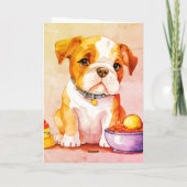 The little Baby Bulldog Kaart (Achterkant)