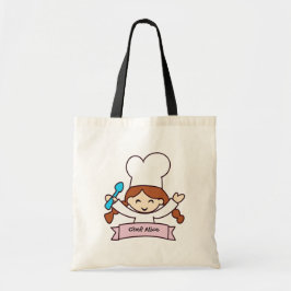 The Little Chef Hand-Drawn Canvas Tote Bag