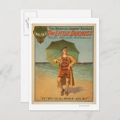 "The Little Duchess" Man op Beach Musical Briefkaart (Voorkant / Achterkant)